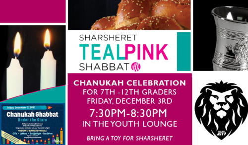 Banner Image for JSTY Pink & Teal Chanukah Celebration
